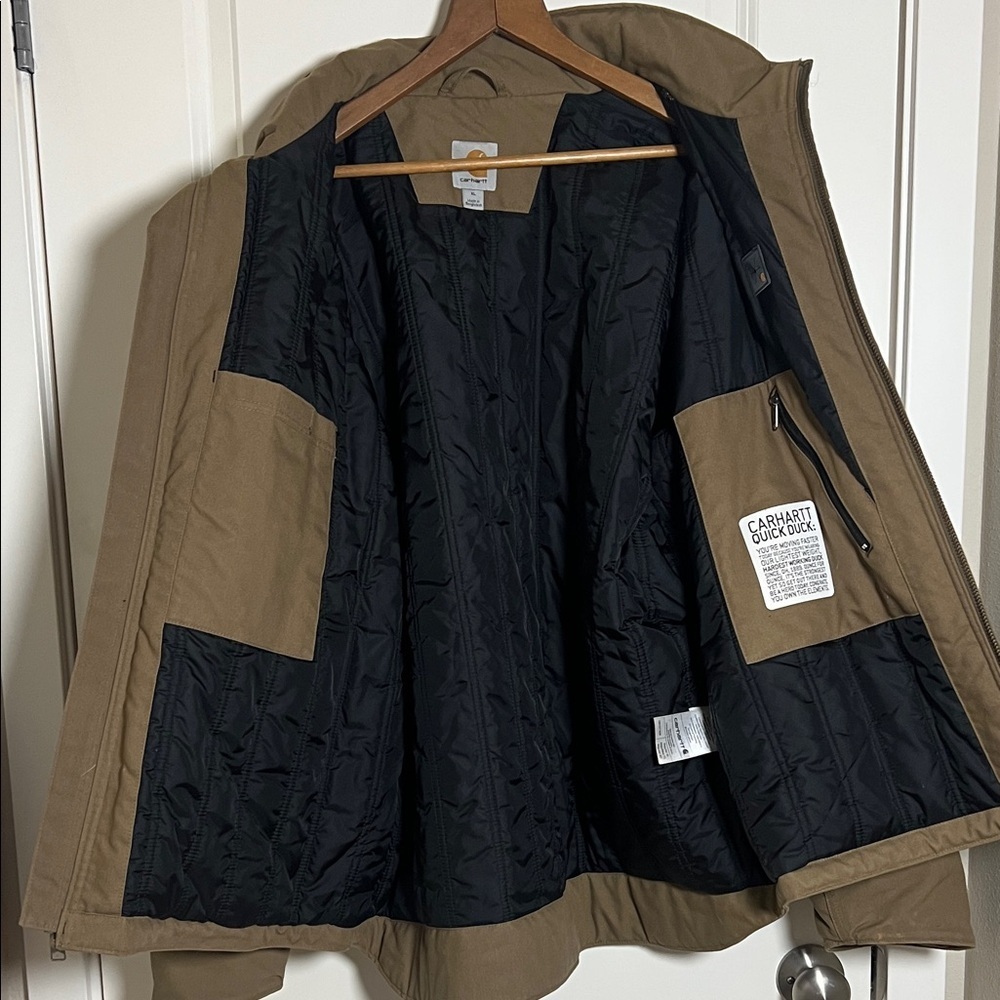 Carhartt Quick Duck Jefferson Traditional Brown Worn in Jacket XL - Picture 7 of 12
